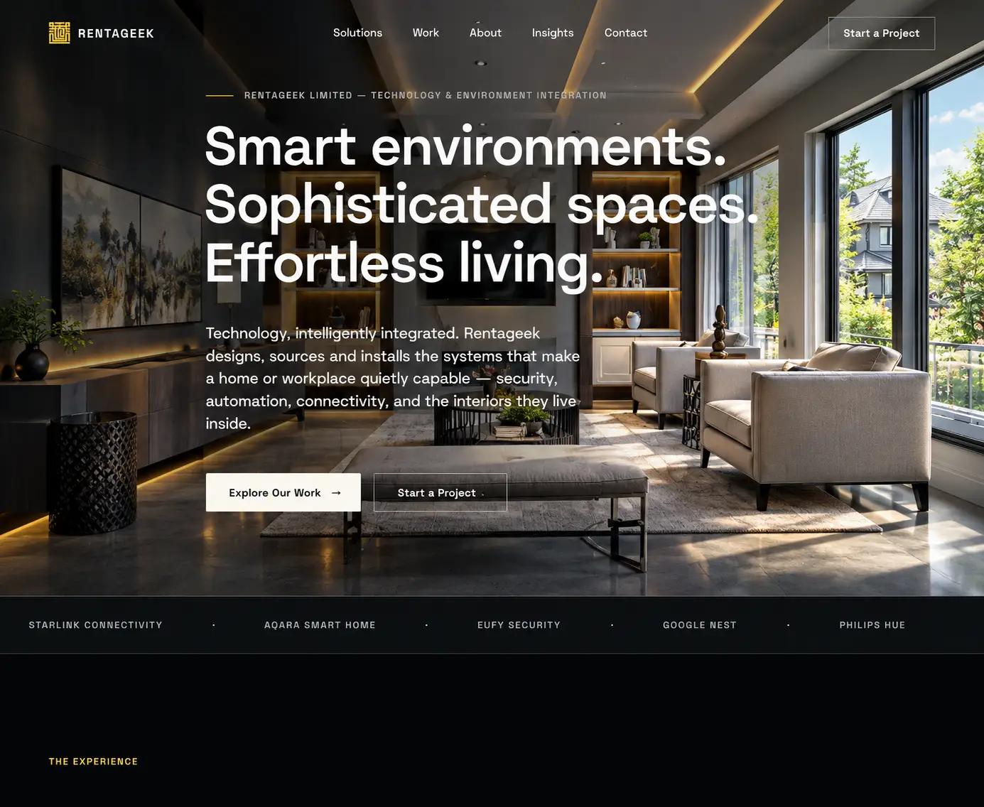 Rentageek website — homepage